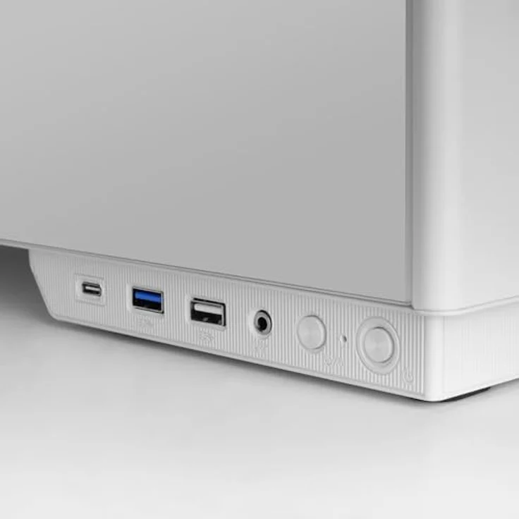 Tacens 2sagitta20w, Midi Tower PC-Gehäuse in Weiß, ATX/micro ATX/Mini-ITX, mit gehärtetem Glas, LED-Anzeigen und Flüssigkeitskühlungsfähigkeit – Bild 6
