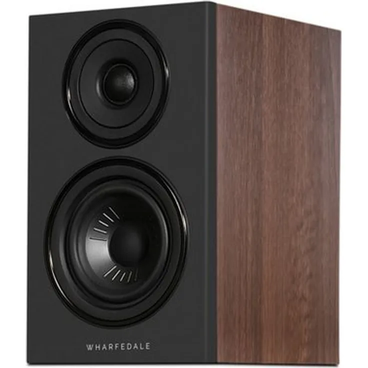WHARFEDALE Diamond 12.0i Regal-Lautsprecher, 2-Wege-System mit 25-mm-Textilhochtöner und 100-mm-Tief-/Mitteltöner, kompaktes Design für klare Auflösung und ausgewogene Tonalität