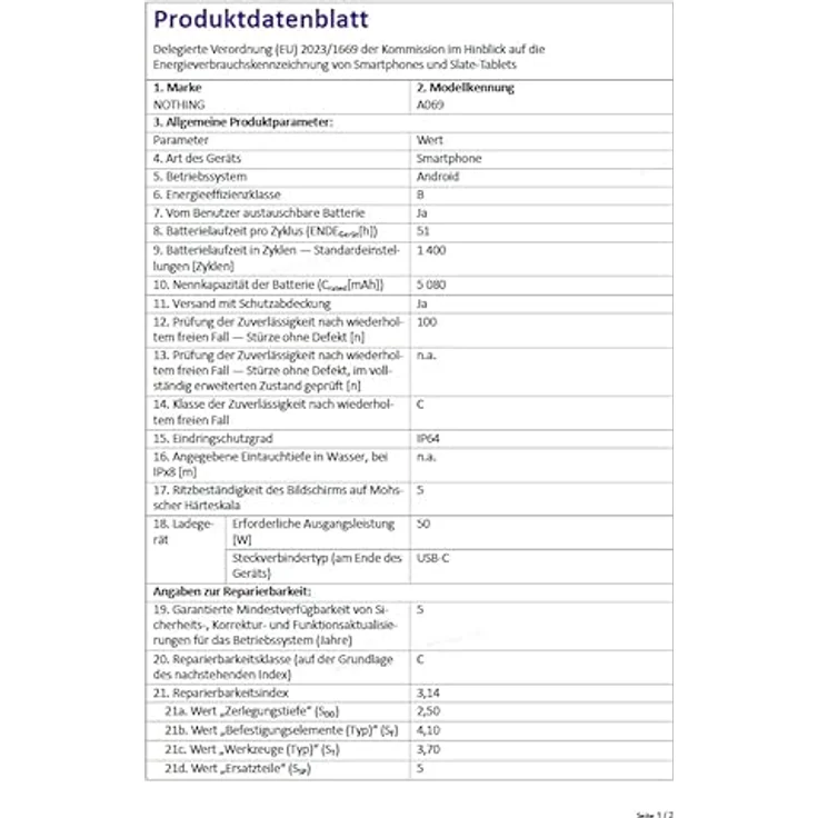 NOTHING Phone (4a) 256 GB Blau Dual SIM – Bild 9