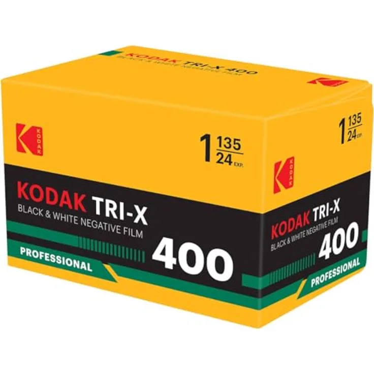 KODAK Eastman Tri-X 400, 35-mm Schwarzweiß-Negativfilm mit ISO 400, 24 Aufnahmen, panchromatische Empfindlichkeit