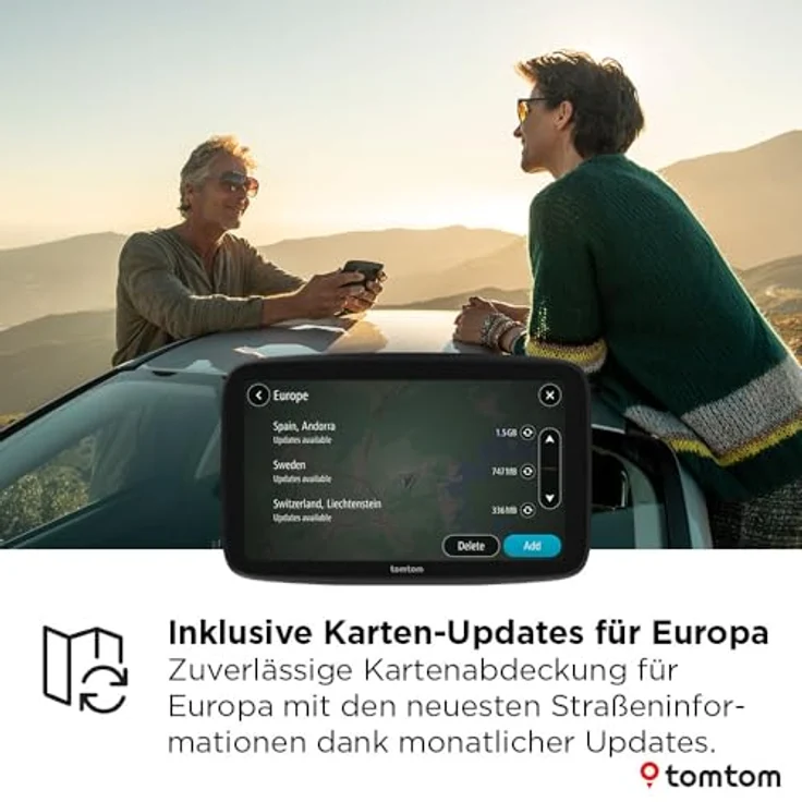 TomTom GO Classic 2nd, 5 Zoll Pkw-Navi mit TomTom Traffic, Karten-Updates Europa, WiFi-Updates, dynamischem Fahrspurassistent und integrierter Halterung – Bild 4