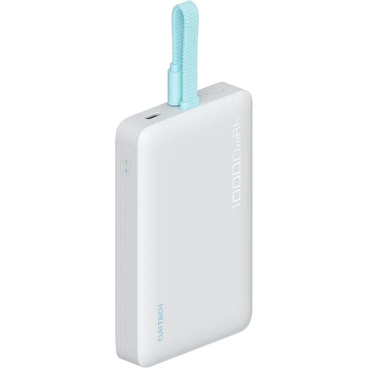 Cuktech CP132ML, 10000mAh MagSafe Powerbank mit USB-C Kabel und 22,5 W Schnellladung, Weiß