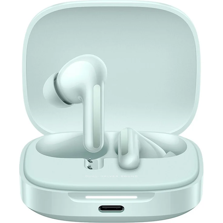 Xiaomi Redmi Buds 6 Bluetooth-Kopfhörer, Dual-Treiber-Hi-Fi-Sound, Aktive Geräuschunterdrückung - Grün – Bild 1