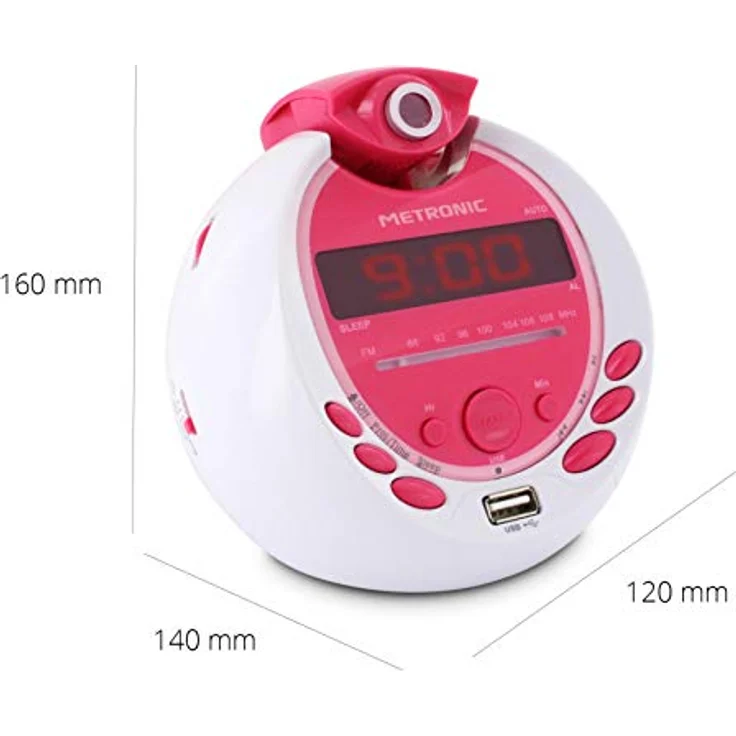 Metronic Miss Angel MP3 Radio Radio-Radiowecker USB-Anschluss – Bild 6