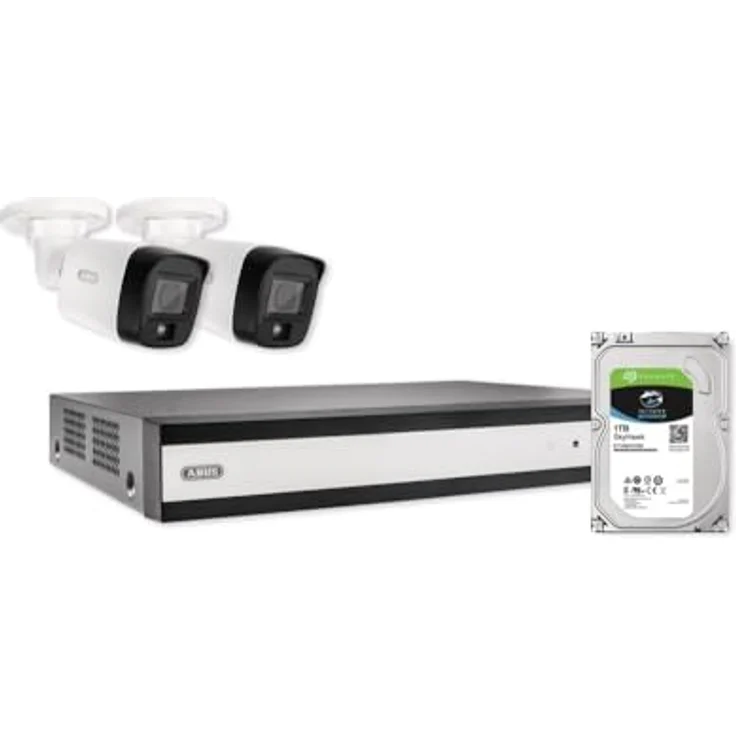 ABUS TVVR33623T, Kabelgebundenes IP-Überwachungs-Set mit 2 Mini-Tube-Kameras, 1920x1080 Pixel, 1 TB HDD, intelligenter Bewegungserkennung – Bild 5