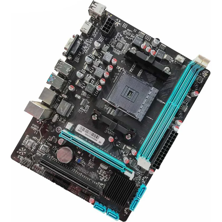 Douself Motherboard LGA904 CPU, Realtek 100Mbit, unterstützt bis zu 16G 1066 Hz/1333 Hz/1600 Hz, FM2, FM2+ Prozessoren, USB3.0 SATA3.0 All-Solid-Kondensatoren, Metall