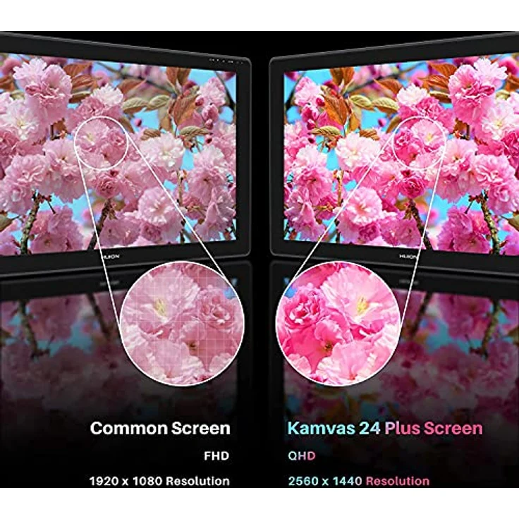 HUION Kamvas 24 Plus Grafikzeichnungstablette 140% SRGB - 23.8inch, Android-Träger, Batteriefreier Stift, 8192 Stiftdruckempfindlichkeit, Neigung – Bild 4