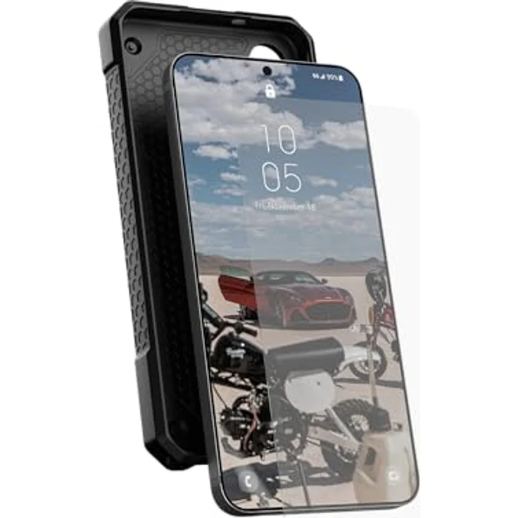 URBAN ARMOR GEAR UAG PLUS Tempered Glass Displayschutzfolie Samsung Galaxy S24+ (Plus) [9H zweifach gehärtetes Glas, Anti-Fingerabdruck, 0,33mm dünn, Ultra klar] – Bild 5