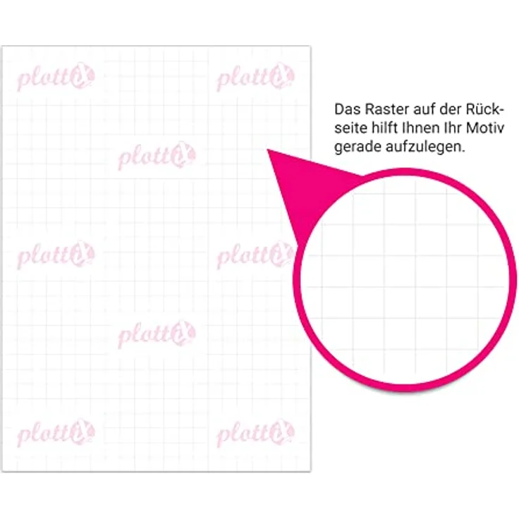 plottiX Sublimationspapier weiß, 100 Blatt A4, 100g/m² für Sublimationstinten – Bild 2
