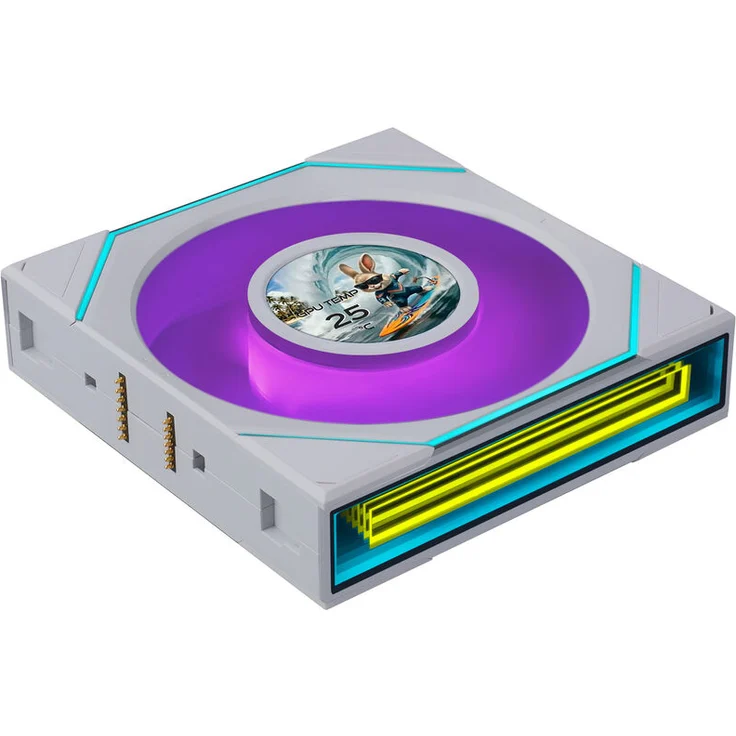 Lian Li UNI FAN SL-INF LCD FLEX, 120-mm Wireless Lüfter mit ARGB-Beleuchtung und 1,8-Zoll LCD