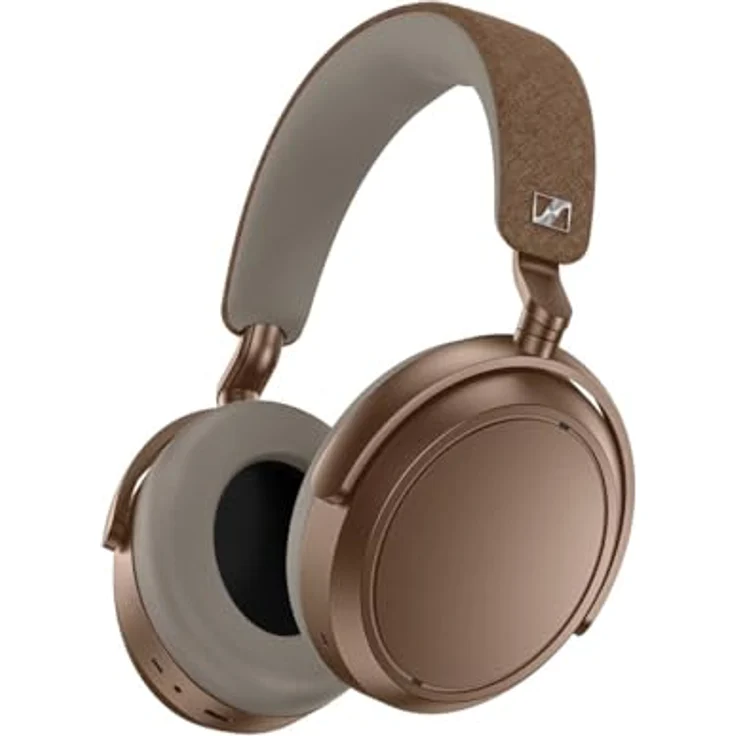Sennheiser Momentum 4 Wireless Over Ear Kopfhörer mit Adaptive Noise Cancellation, 60 Stunden Akkulaufzeit, Braune Edition – Bild 1