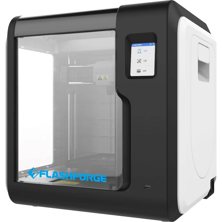 FlashForge Adventurer 3, 3D Drucker mit 150 x 150 x 150 mm Bauvolumen, kompakt und leise, Weiß/Schwarz