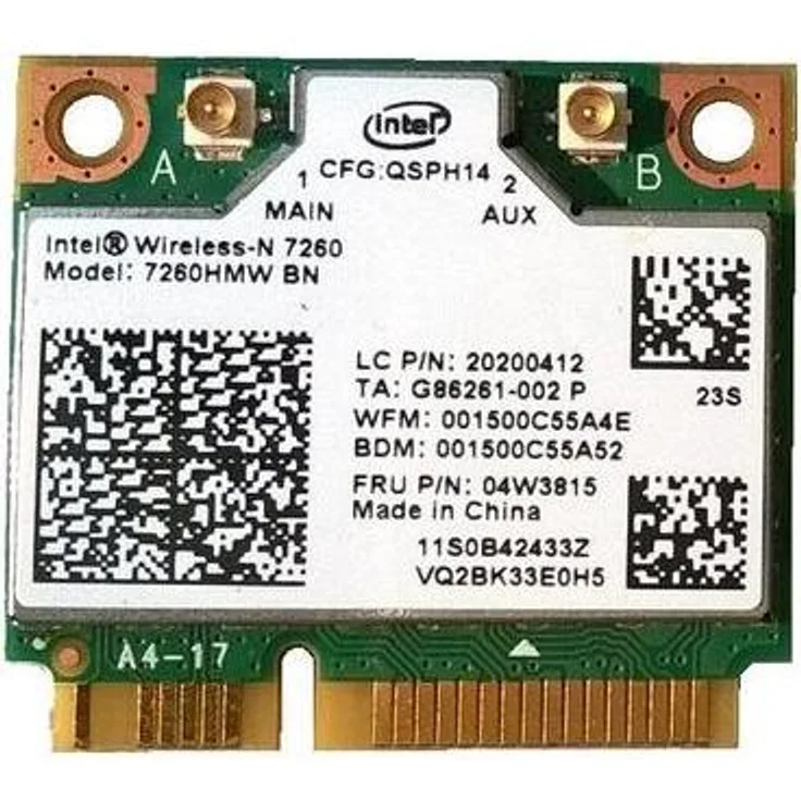 Lenovo 7260BN PCIe WLAN Netzwerkkarte, 2x2BN+BT, refurbished