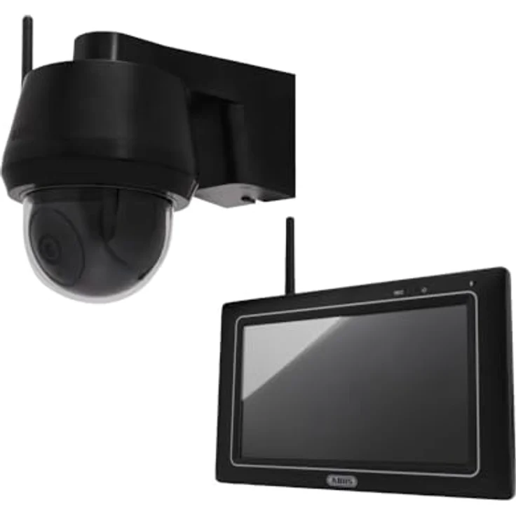 ABUS EasyLook BasicSet Schwenkbare Funk Überwachungskamera und Touchscreen Monitor Bewegungserkennung Aufnahme Gegensprechfunktion Nachtsicht PPDF17100 – Bild 2
