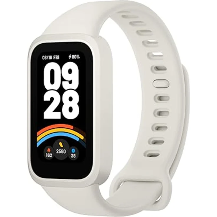 Xiaomi Smart Band 9 Active Weiß – 1.47" TFT Display, 18 Tage Akku, 50 Sportmodi, SPO₂-Sensor, Wasserdicht bis 5ATM – Bild 1