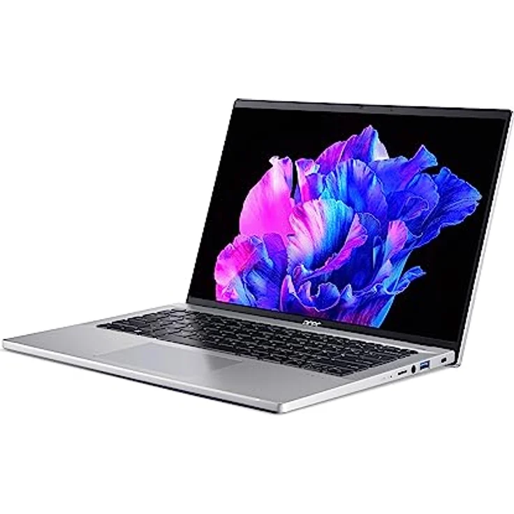 Acer Swift Go (SFG14-71-51JU) Ultrabook/Laptop | 14" WQ2.8K OLED Display | Intel Core i5-1335U | 16 GB RAM | 512 GB SSD | Intel Iris Xe Grafik | Windows 11 | QWERTZ Tastatur | Silber – Bild 4