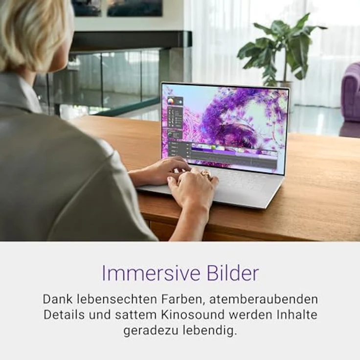 Dell XPS 16 9640 Laptop 16.3" OLED UHD+ Touch Display, Intel Evo Edition - Intel Core Ultra 9, NVIDIA GeForce RTX 4070 Graphics, 32GB RAM, 1TB, Windows 11 Home, Fingerprint Reader, Keyboard Deutsch – Bild 2