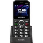 MAXCOM Comfort MM443 4G Seniorenhandy mit großem Display und SOS-Taste, schwarz