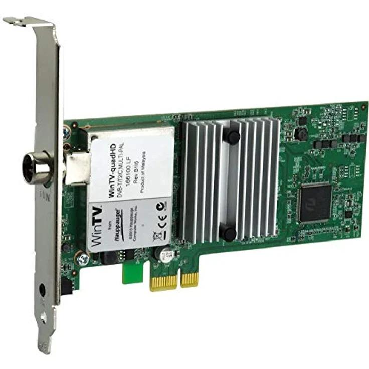 Hauppauge WinTV-quadHD - 01607 - HD PCI-Express Karte (DVB-T-T2 und DVB-C, bis zu vier verschiedene TV-Sender gleichzeitig anschauen oder aufzeichnen) – Bild 1