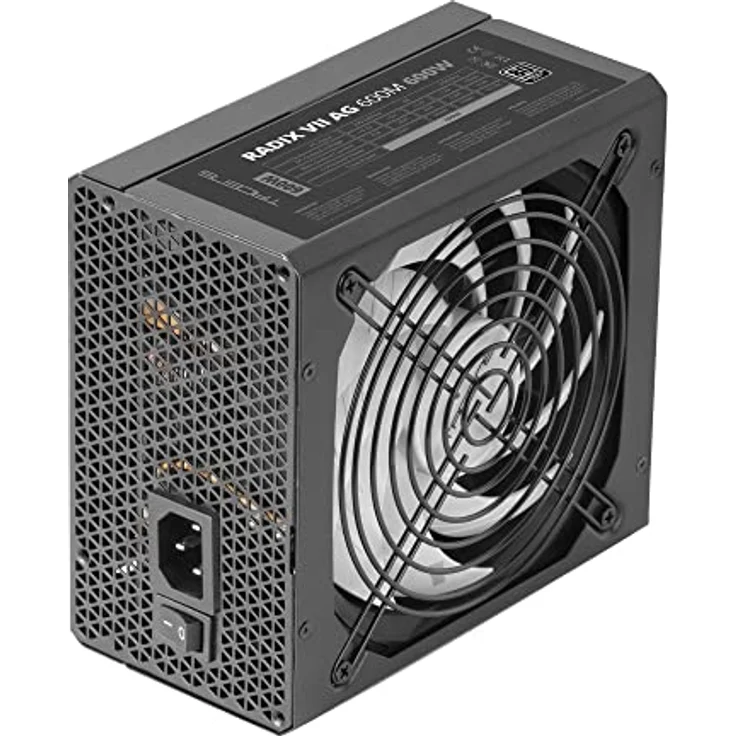 Tacens Radix VII AG 600, Modulares Netzteil PC ATX 600W, 10 Jahre Garantie, 80Plus Silber, Silent AI-RPM Technologie, 87% Wirkungsgrad, Schwarz – Bild 2