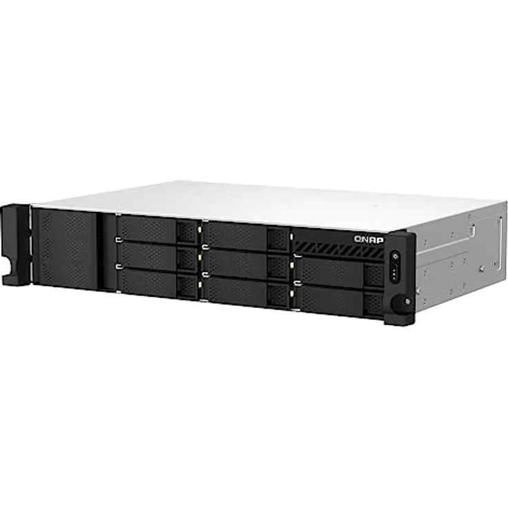 QNAP NAS TS-873AeU-RP-4G (0 TB), NAS, Schwarz