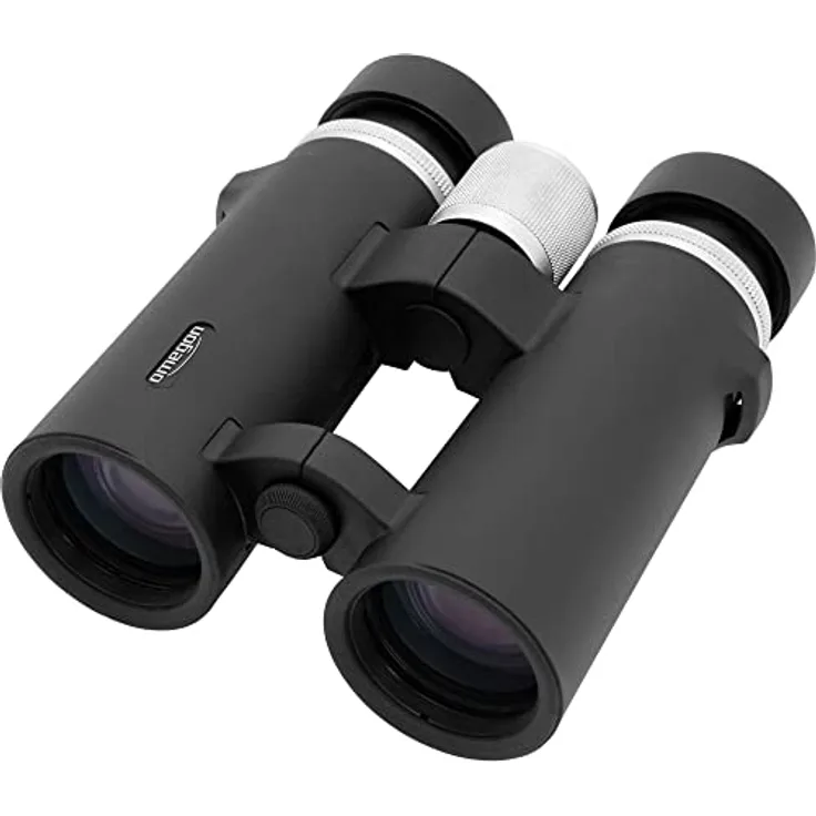Omegon Talron HD 10x42, Fernglas mit ultrascharfer HD-Optik, 10-facher Vergrößerung, wasserdicht und gummiarmiert