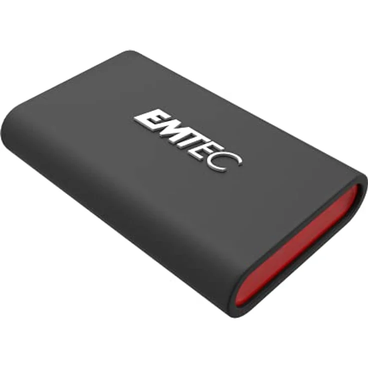 Emtec ECSSD2TX210 Externe SSD X210 Elite 2TB USB-C 3.2 – 3D NAND Flash Technologie – USB-C 3.2 Gen2 auf USB-A Kabel und Schutzhülle aus Silikon im Lieferumfang enthalten – Bild 5