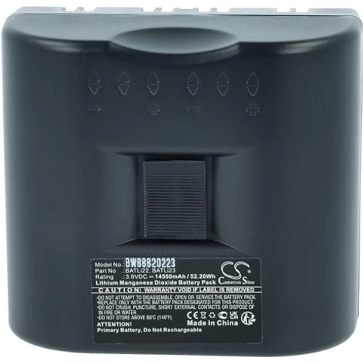 vhbw Batterie kompatibel mit Daitem D22 SH425AX, D22 SH424AX, D22 SH423AX, D22 SH511AX, 14500 mAh, 3,6 V, Li-MnO2, nicht wiederaufladbar – Bild 3