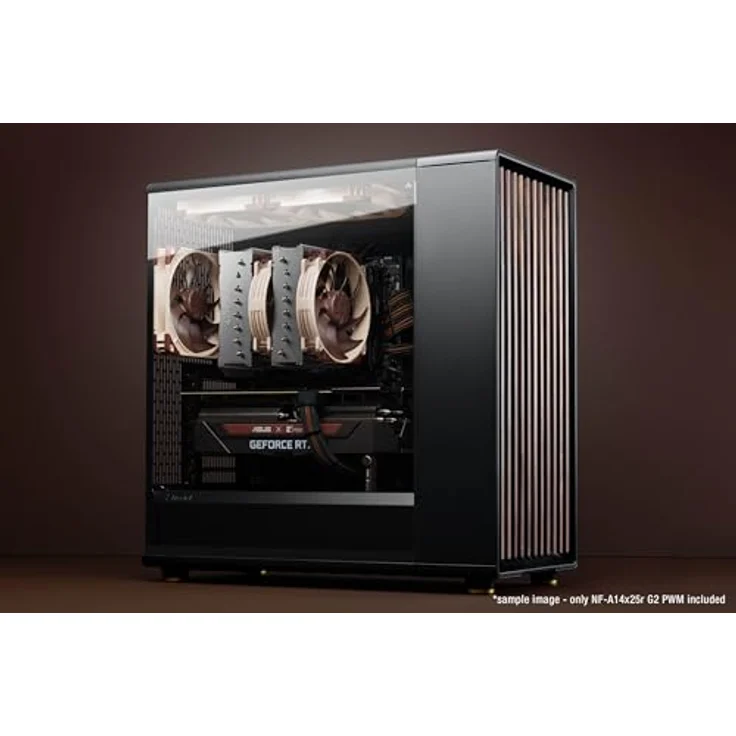 Noctua NF-A14x25r G2 PWM, 140mm Rundrahmenlüfter, 4-Pin (Braun) mit revolutionärer Kühlleistung – Bild 5