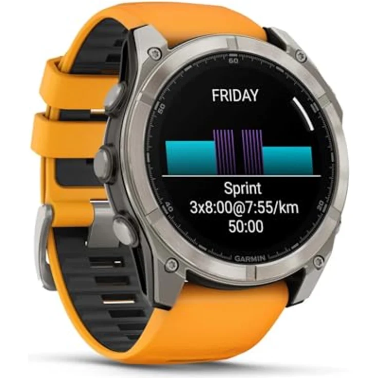 Garmin Fenix 8 Smartwatch, AMOLED-Display, Titanium-Lünette – Bild 3