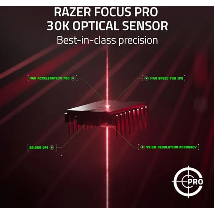 Razer DeathAdder V3 Pro Gaming Maus - schwarz, mit HyperPolling Wireless Dongle (Kabellos), Maus, Schwarz – Bild 7