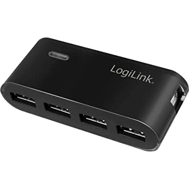 LogiLink 4-Port Hub USB 2.0 mit Netzteil, schwarz – Bild 2
