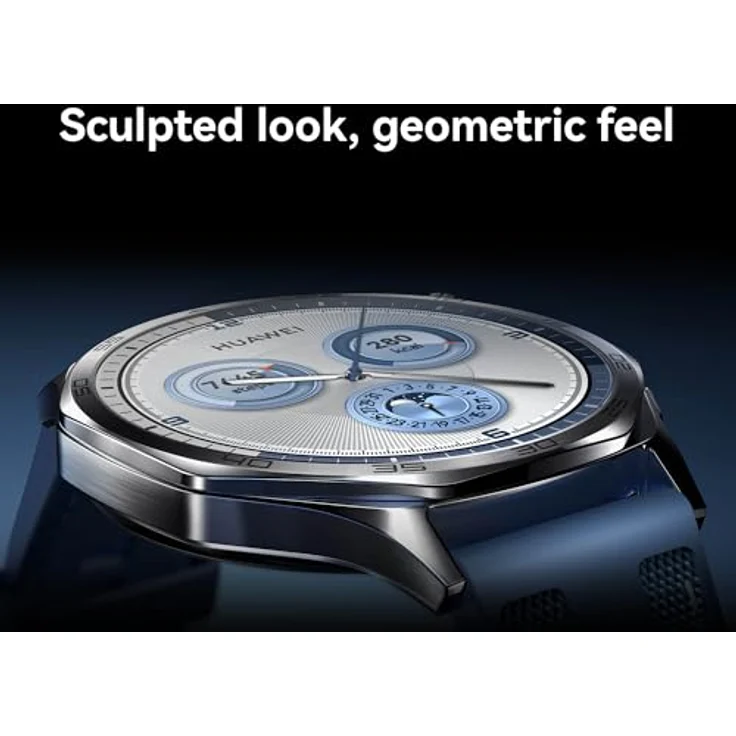 HUAWEI Watch GT 5 46 mm Smartwatch, scharfkantiges Design, brandneuer Lauf- und Radsport, Gesundheits-Tracking, bis zu 14 Tage Akkulaufzeit, iOS und Android kompatibel, Braun – Bild 3