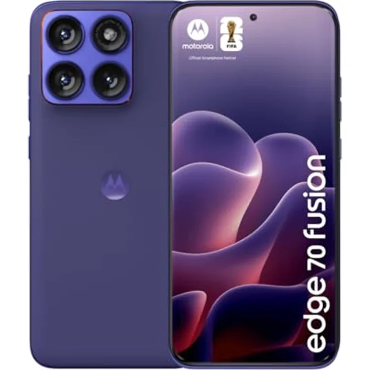 Motorola Edge 70 Fusion, 256GB Smartphone mit 6,78 Zoll Super-HD-Display, Violett