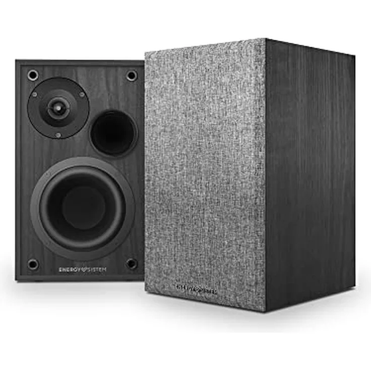 Energy Sistem Studio Monitor 2 Bluetooth (Aktivlautsprecher 2.0, Bluetooth 5.0, 2 RCA-Eingänge, 50 W, MDF-Gehäuse)