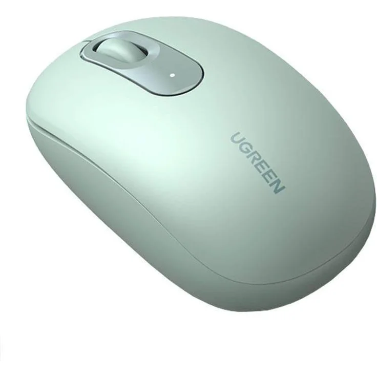 Ugreen Wireless Mouse 90672, kabellose 2.4G Maus mit 99 % Geräuschunterdrückung, ergonomisch und celadon green