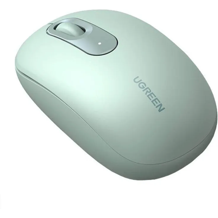 Ugreen Wireless Mouse 90672, kabellose 2.4G Maus mit 99 % Geräuschunterdrückung, ergonomisch und celadon green