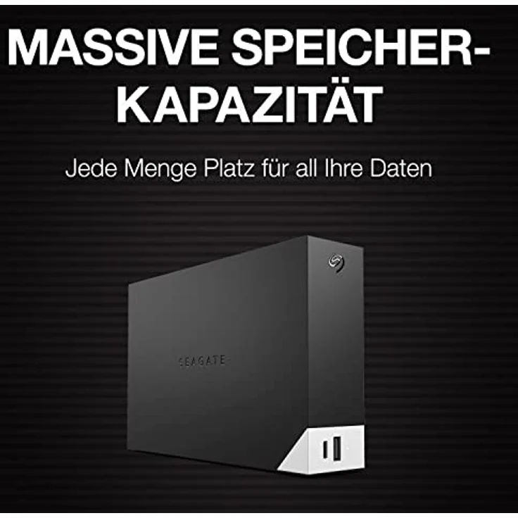 Seagate One Touch HUB 20 TB, 2-fach USB, Hardwareverschlüsselung, Passwortgeschützte externe Desktop Festplatte, 3.5 Zoll, USB 3.0, PC, Notebook & Mac, Modellnr.: STLC20000400 – Bild 3