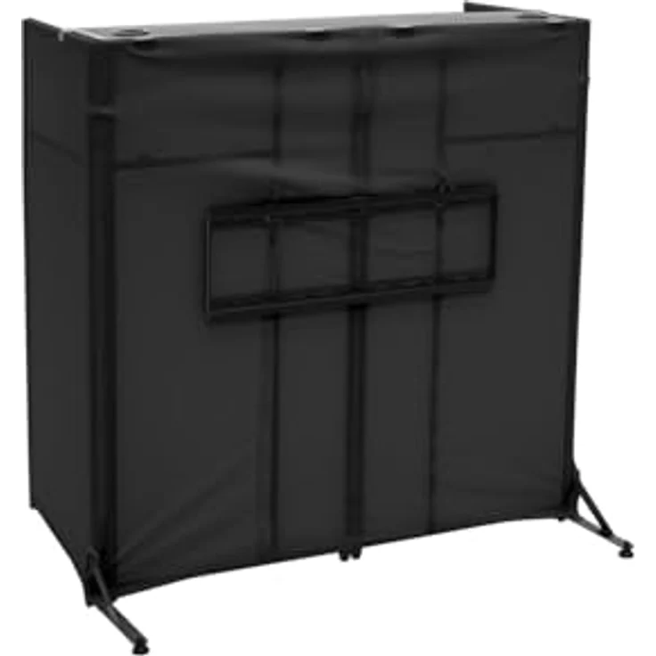 OMNITRONIC Mobile DJ Stand DJTV-1, stabiler DJ-Tisch mit Cover, schwarz – Bild 3