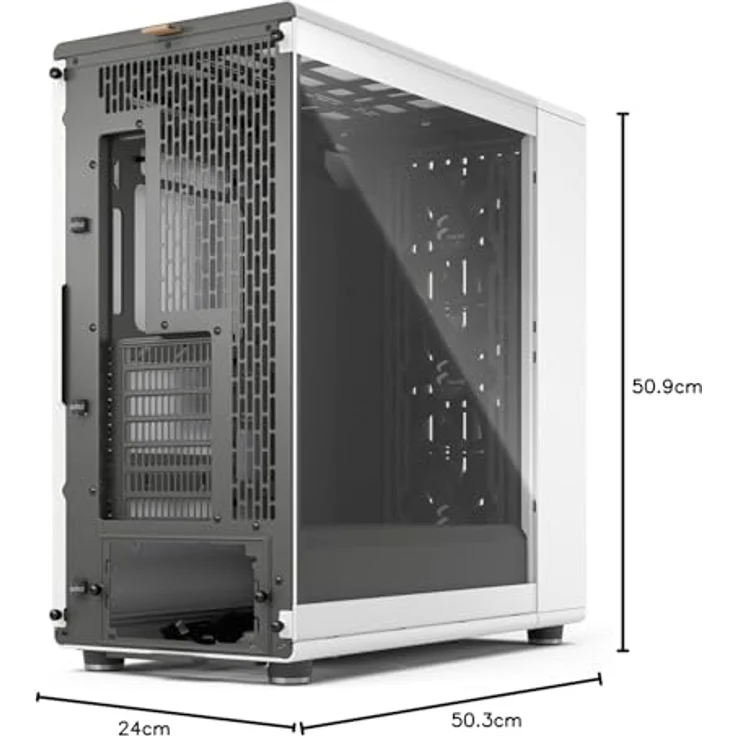 Fractal Design North XL RC Chalk TG Clear PC-Gehäuse - Weiß, Midi-Tower, ATX, Tempered Glass – Bild 10