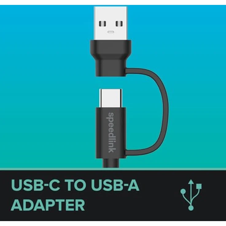 Speedlink STREAM Play & Charge USB-C/A auf USB-C Kabel Set, schwarz - Flexibles Laden für PS5, Xbox und Switch Controller, kompatibel mit Smartphones und Tablets – Bild 3