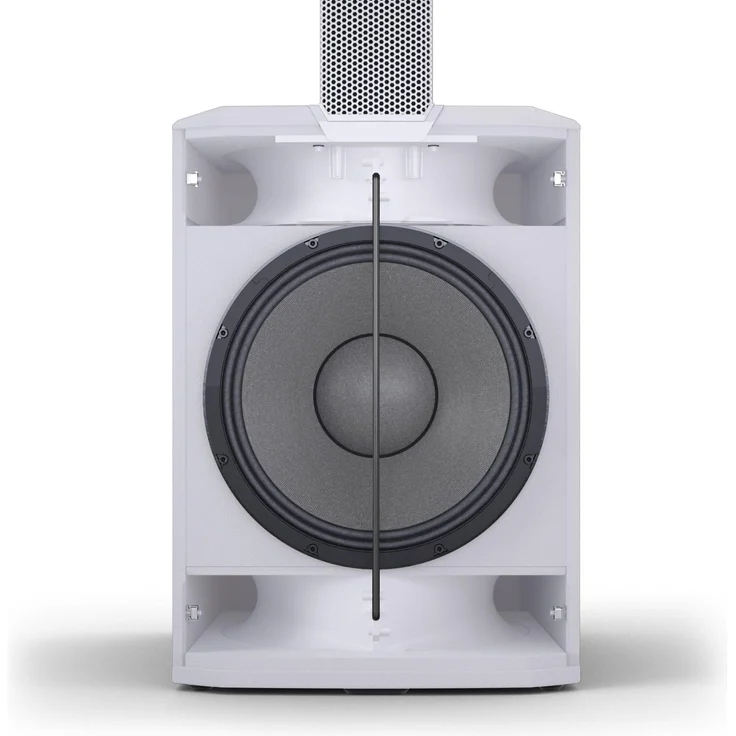 LD Systems MAUI 28 G3 MIX W, Aktiv-PA Lautsprecher mit 1.030 W RMS und integriertem 6-Kanal-Mischpult, Weiss