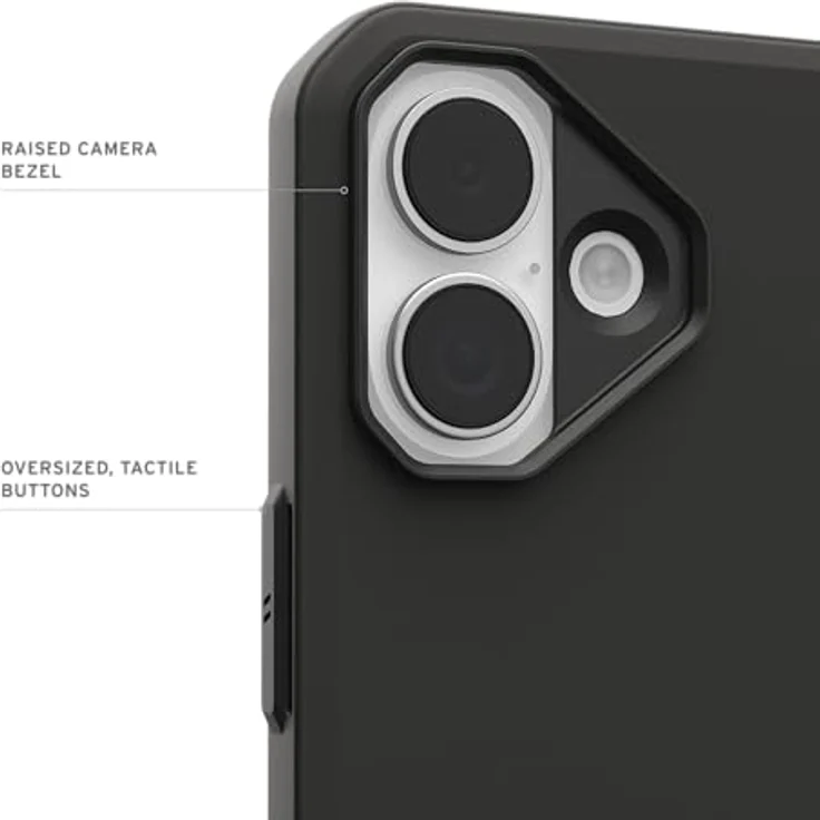 URBAN ARMOR GEAR Civilian LT Case für Apple iPhone 17, Hülle mit 6m Fallschutz, Wireless Charging und erhöhtem Rand, schwarz – Bild 5