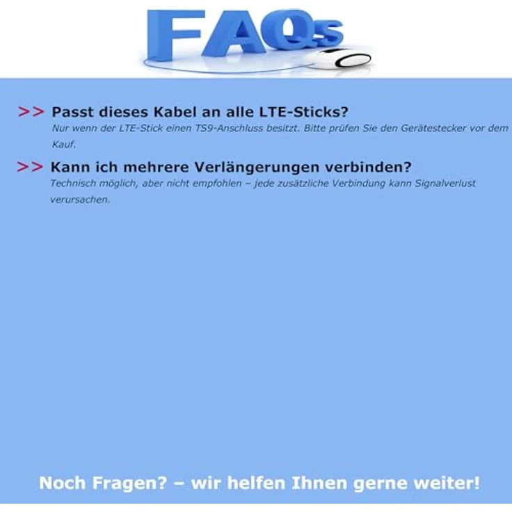 Bolwins F75S WLAN Antenne Verlängerungskabel 3m – TS9 Stecker auf TS9 Buchse, RG174 Koaxialkabel für stabile Signalübertragung – Bild 5