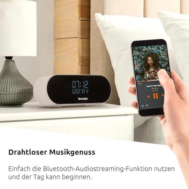 TechniSat DigitRadio 53 BT (FM, DAB+, UKW), Radio, Schwarz, Weiss – Bild 5
