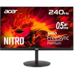 Acer Nitro XV272U W2, 27 Zoll WQHD Gaming Monitor mit IPS, 240Hz DP, 144Hz HDMI, 1ms Reaktionszeit, FreeSync Premium, höhenverstellbar und drehbar