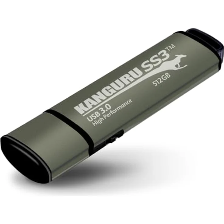 Kanguru SS3 USB-Stick (USB 3.0, mit Verschlüsselung geschützt), Braun braun 32 gb – Bild 2