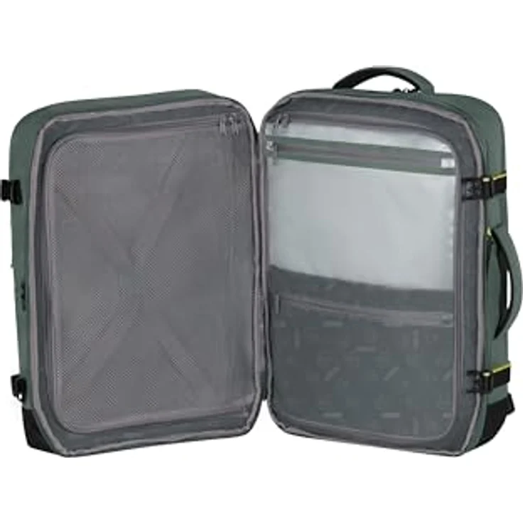 American Tourister Take2Cabin, Erweiterbarer Reiserucksack mit Laptopfach für 17.3", 55cm, 48.5L, Grün (Dark Forest) – Bild 5