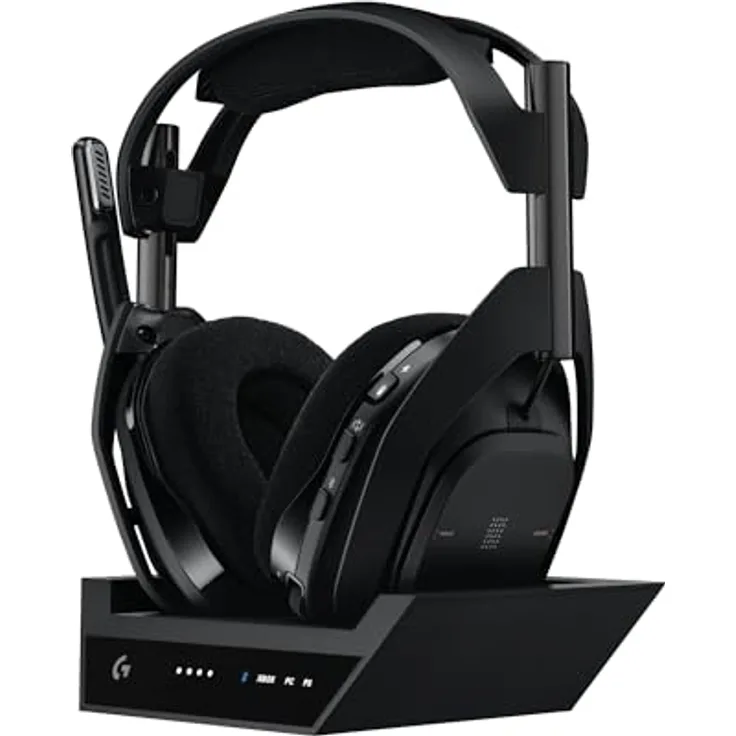 Logitech G Astro A50 X LIGHTSPEED kabelloses Gaming-Headset + Basisstation, PRO-G GRAPHENE, PLAYSYNC für Xbox Series X|S + PS5 + PC/Mac, Bluetooth, HDMI 2.1 Passthru, Schwarz