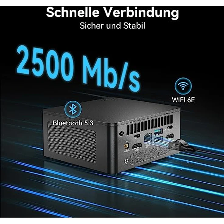 Intel NUC 13 Pro Mini PC Core i7-1360P |12 Kerne 16 Threads NUC13ANHi7 Mini Desktop Computer| 32GB RAM 1TB SSD| Windows 11 Pro Desktop Computer| 4K/8K UHD| HDMI| 2 x Thunderbolt 4| WiFi 6E| BT5.3 – Bild 4